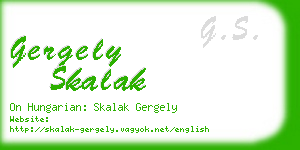 gergely skalak business card